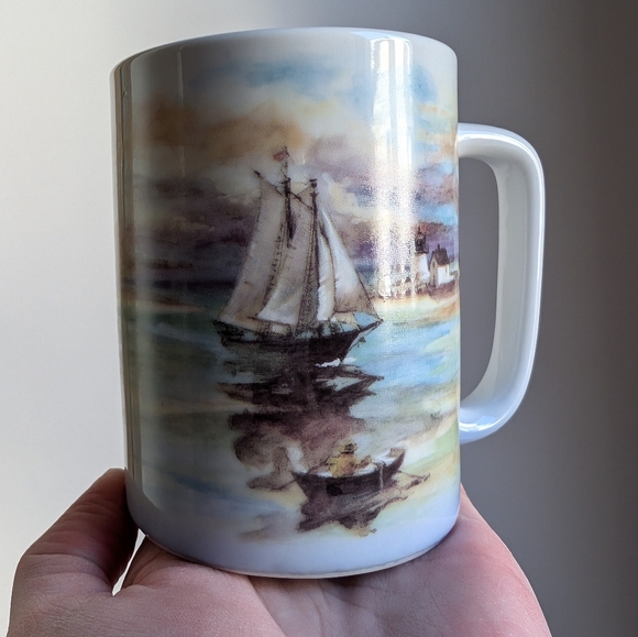 Otagiri Sailboat nautical theme coffee mug - Picture 3 of 5